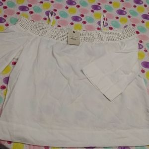 Bass brand white blouse